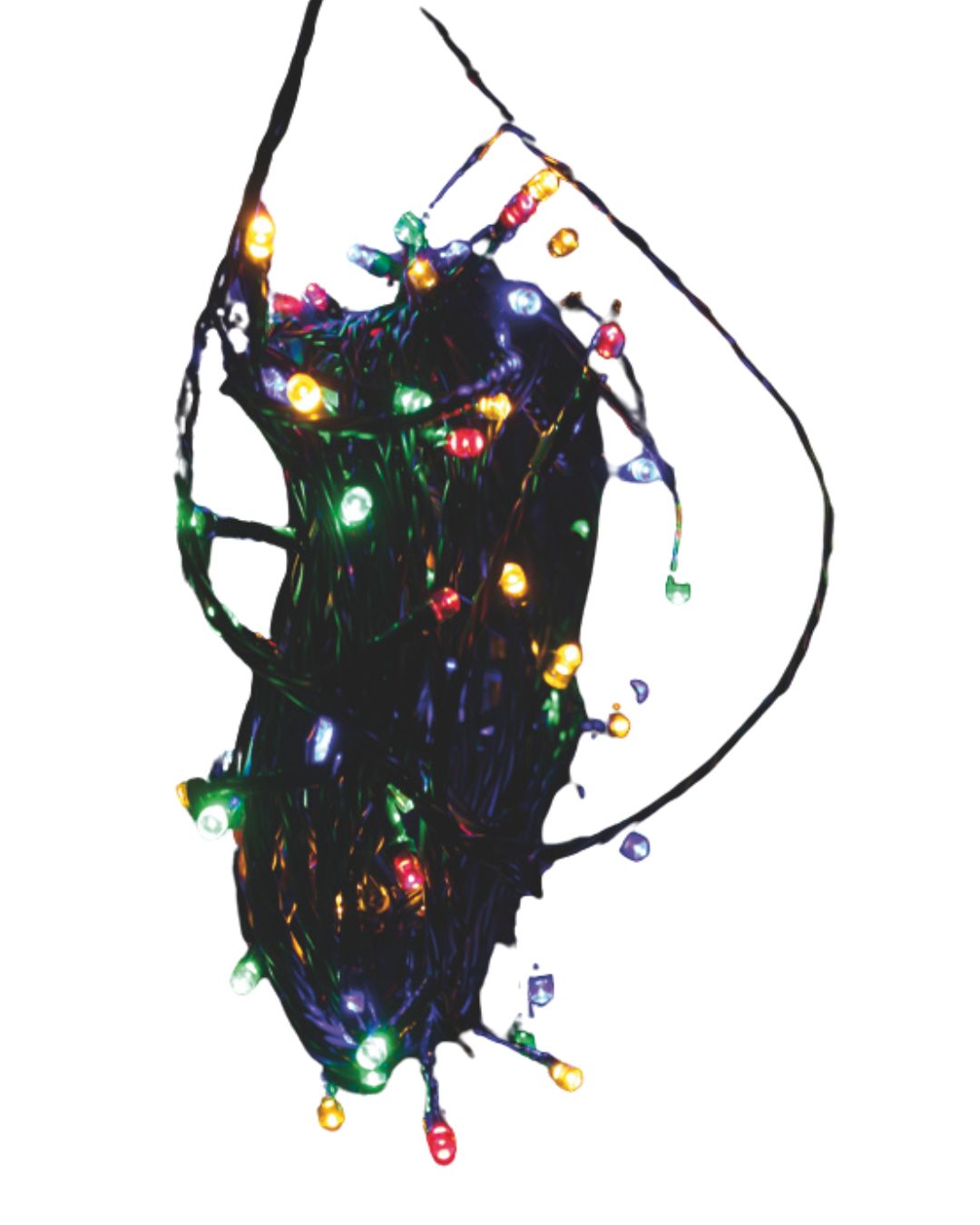 48er LED Lichterkette Außen Innen Partylichterkette Weihnachtslichterkette bunt
