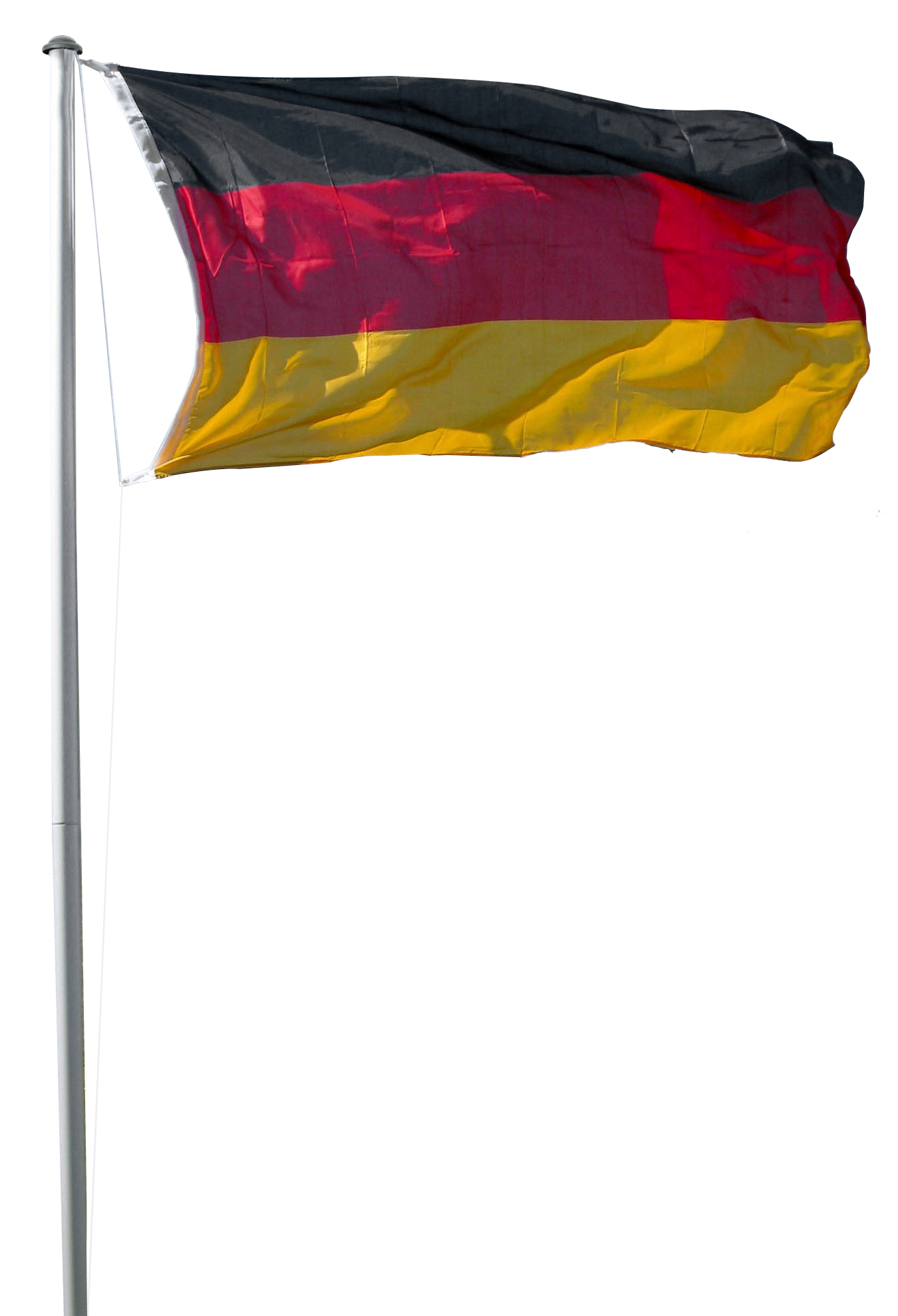 Aluminium Fahnenmast inkl. Deutschland+Bayernflagge Flaggenmast Stangenmast 6,2m