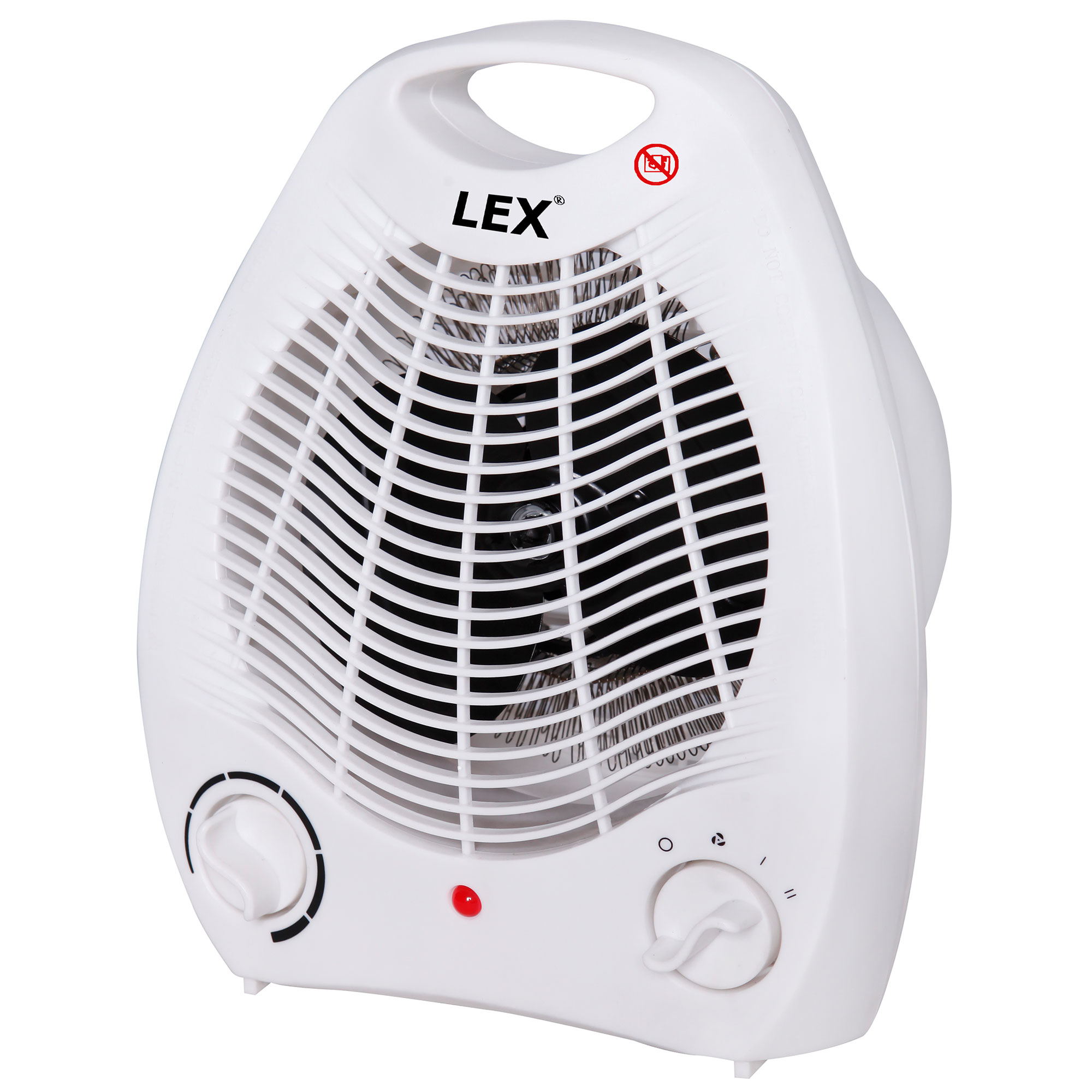 LEX Heizlüfter Ventilator Elektroheizer Heizgerät Heizung max. 2000W Weiss
