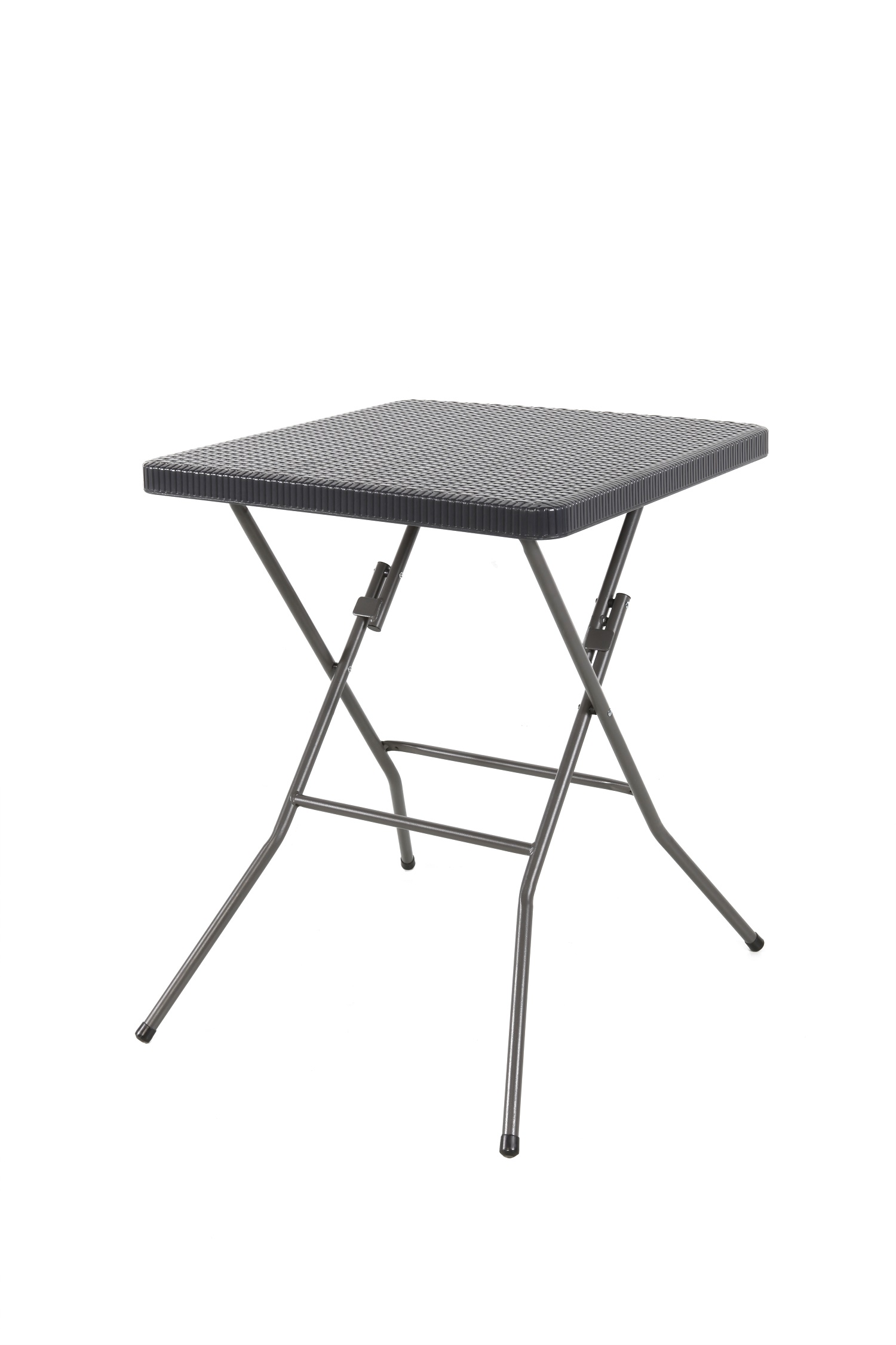 3-tlg. Balkon Set Camping Garten Terrasse Möbel Rattan-Optik klappbar anthrazit