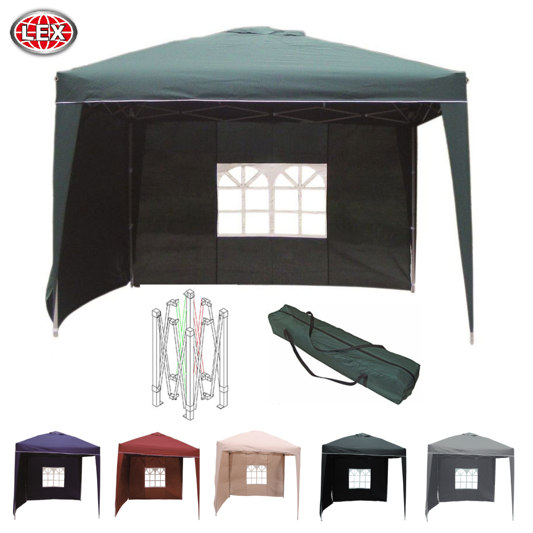 Alu Faltpavillon 3x3m Gartenpavillon Pavillon Partyzelt Wasserabweisend Farbwahl