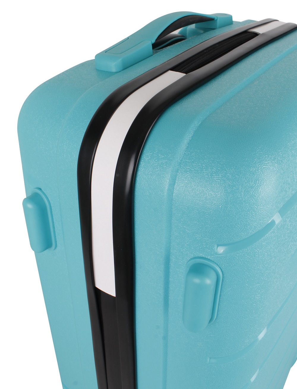 LEX 3tlg. PP Reisekoffer Set Trolley Reisetasche mit TSA Zahlenschloss petrol