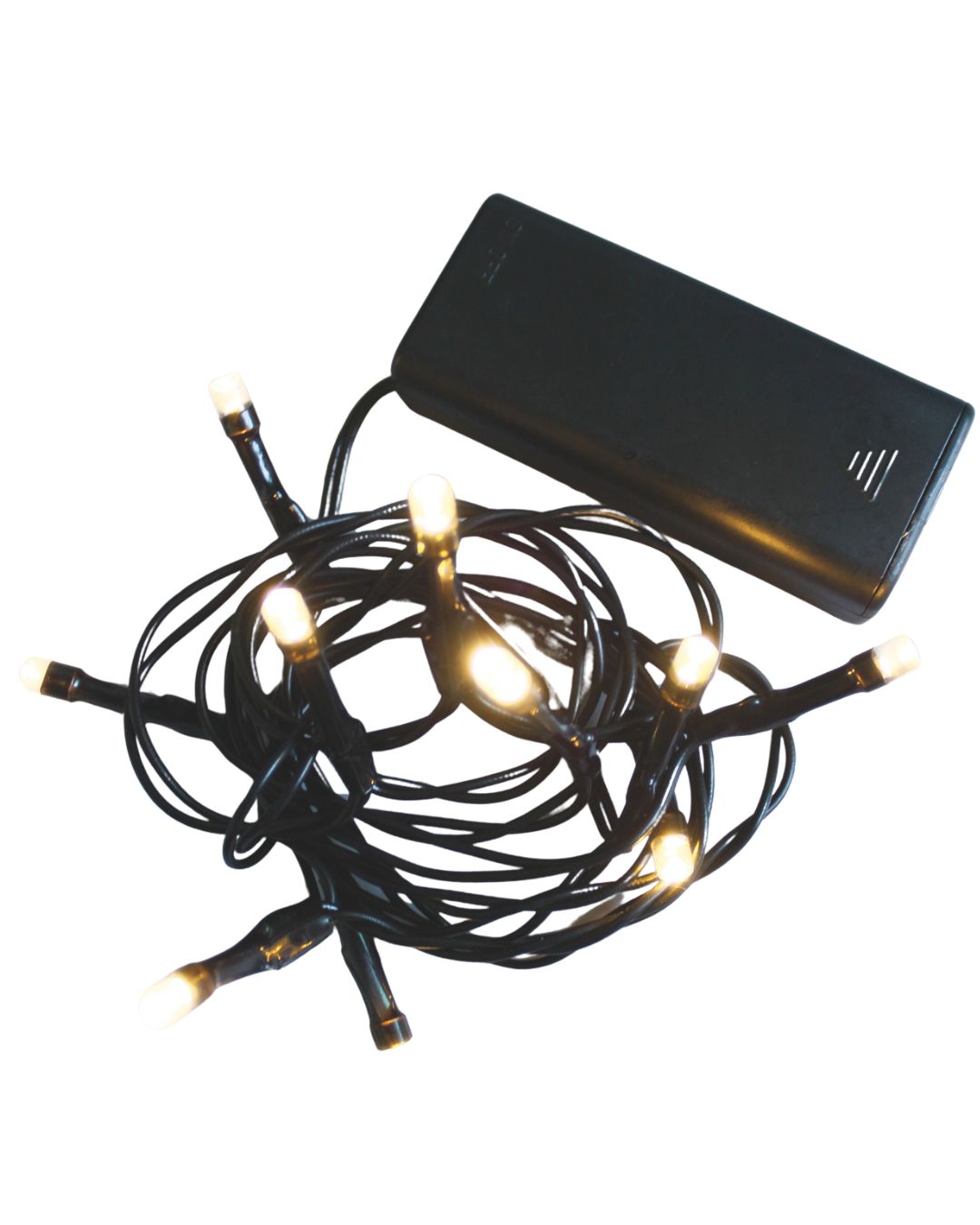 Lichterkette 10er LED Batterie warmweiß Innen Deko Licht Weihnachtslichterkette