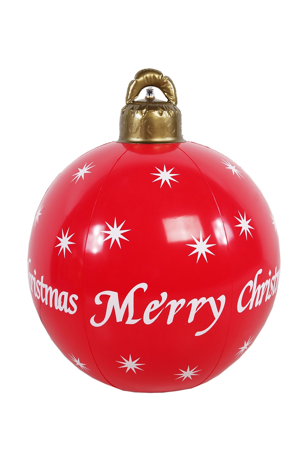 Aufblasbare Weihnachtskugel Ø60 cm Merry Christmas Christbaumkugel Outdoor Party Weihnachtsdeko