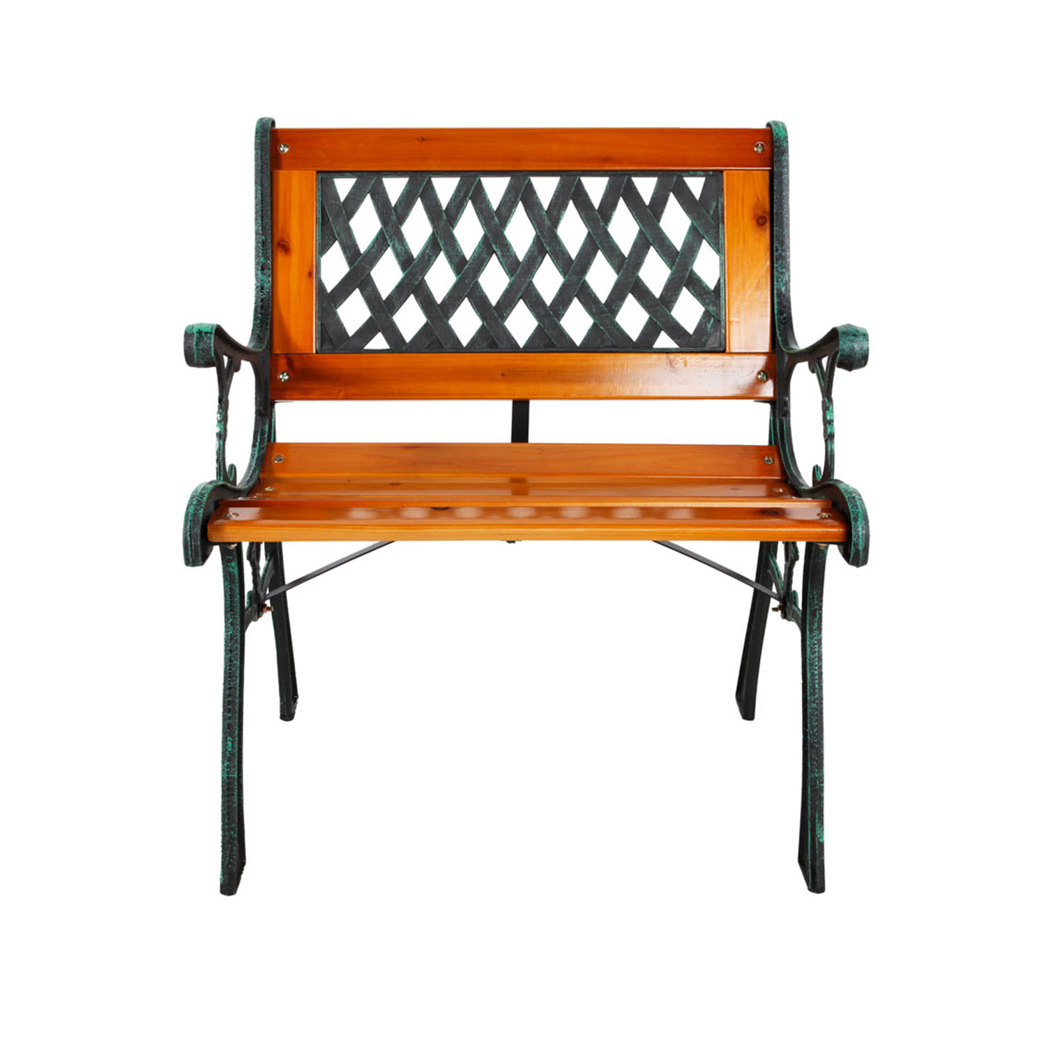 Stuhl Gartenstuhl Gartenmöbel Tannenholz Hell Gusseisen hell