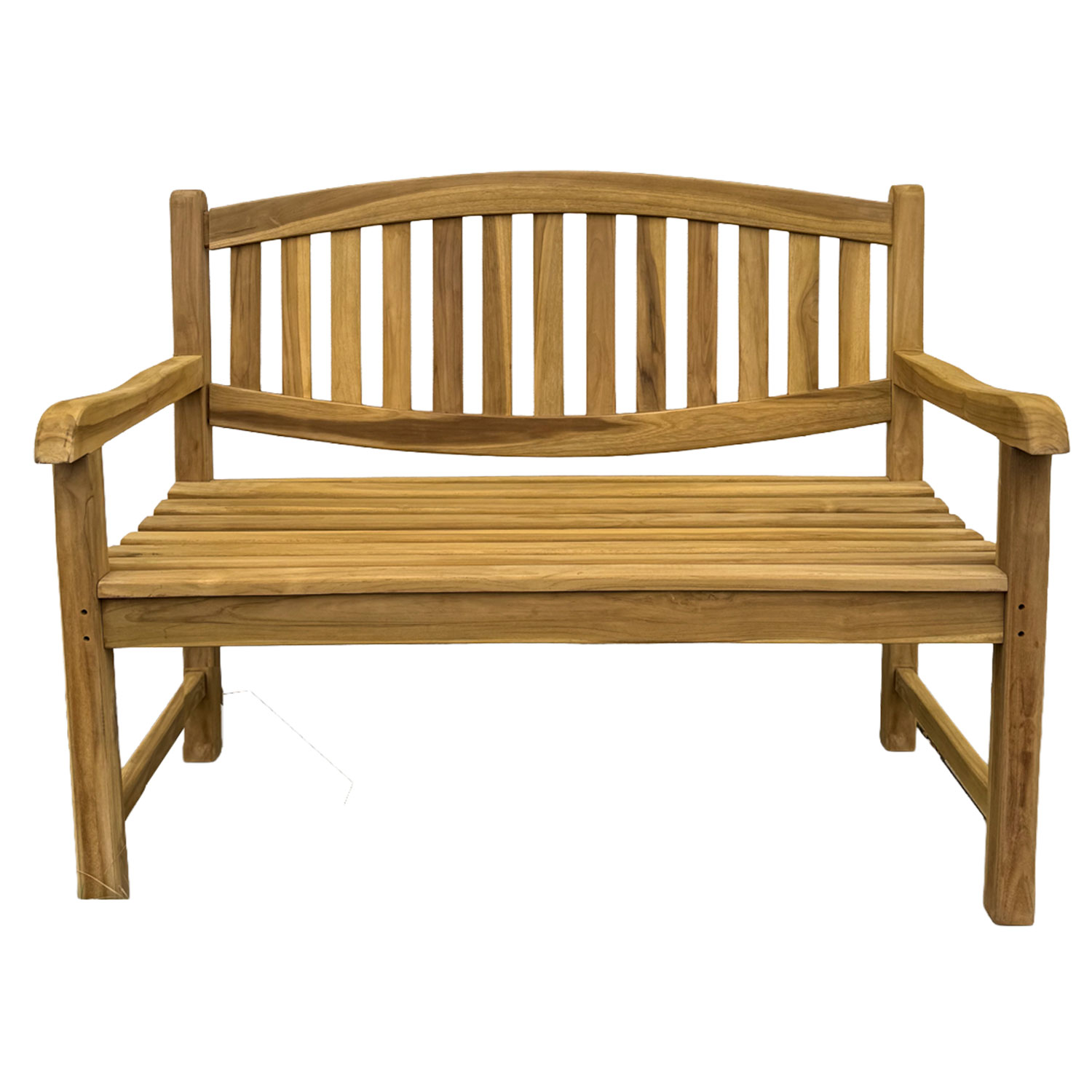 Teak Sitzbank Gartenbank Holzbank Teakbank Parkbank Gutshof 120cm