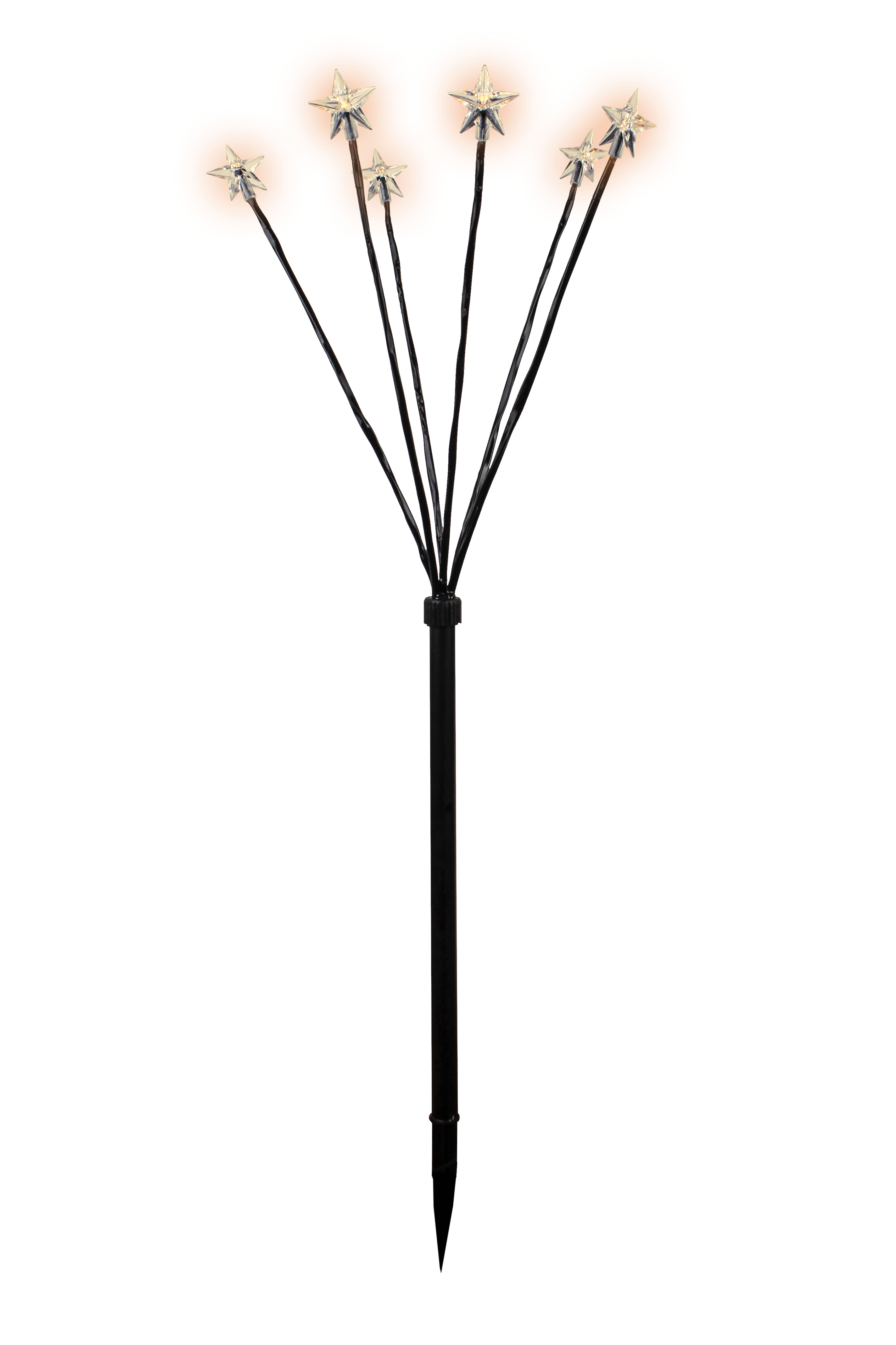 4x LED Sternenfächer-Stäbe 60cm Batterie Timer Lichterkette Weihnachtsdeko Licht