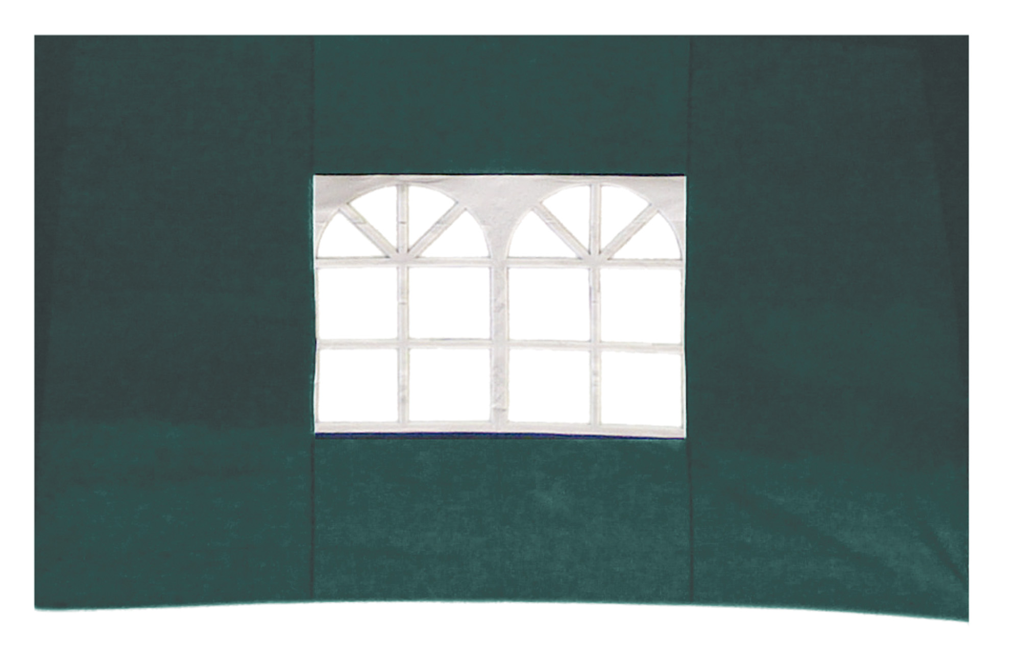 2er Set Seitenteile für Pavillon 3x3m Fenster  Seitenwand Faltpavillon Partyzelt Grün