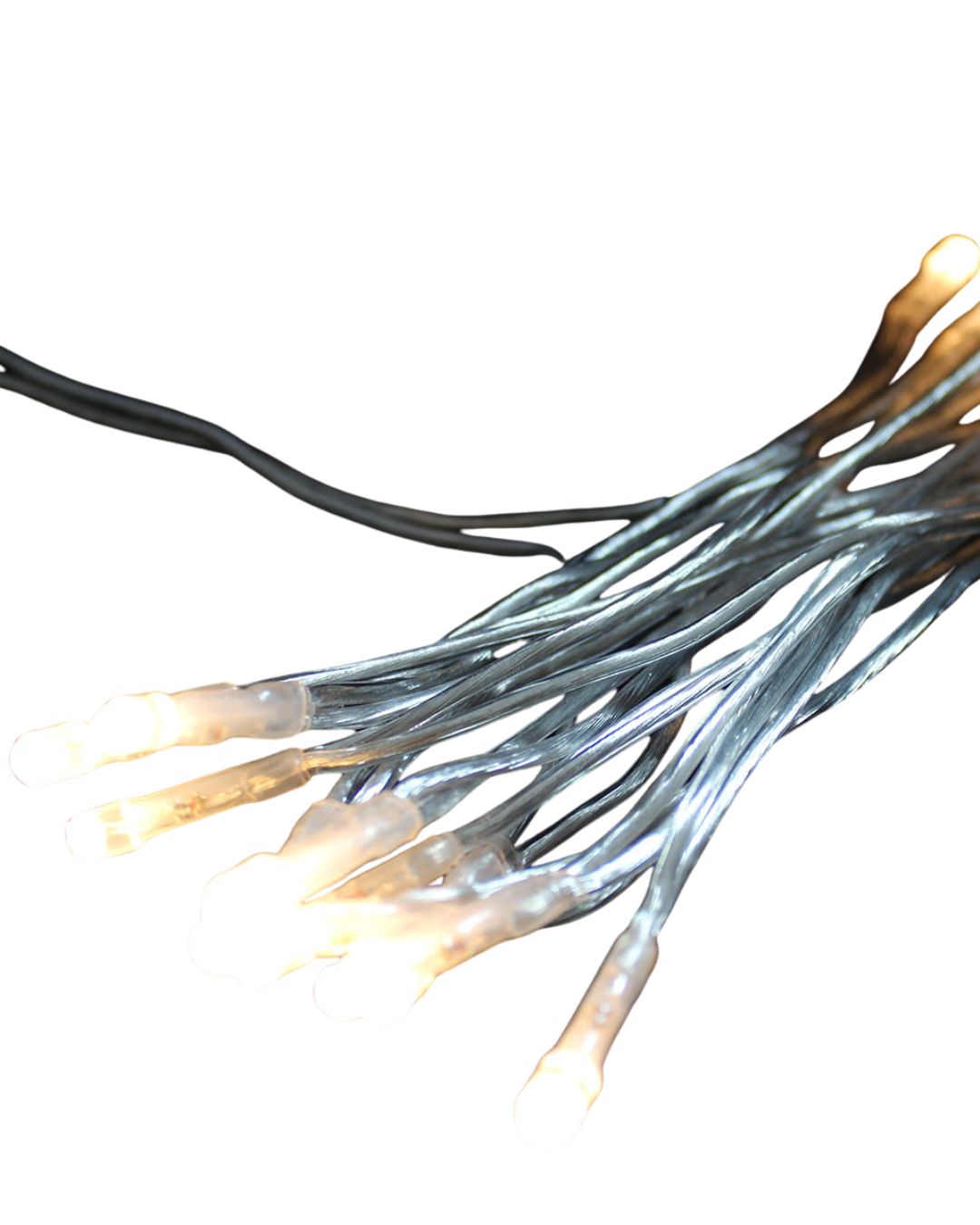 20er LED Lichterkette transp. Kabel Innen Partylichterkette Beleuchtung warmweiß