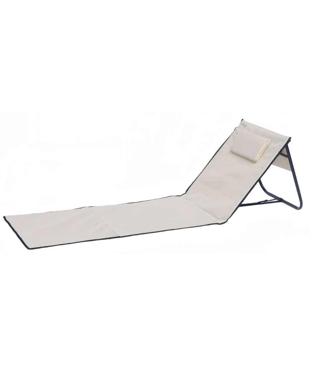 Strandliege Strandmatte Sonnenmatte Badematte Liege faltbar mit Tasche beige