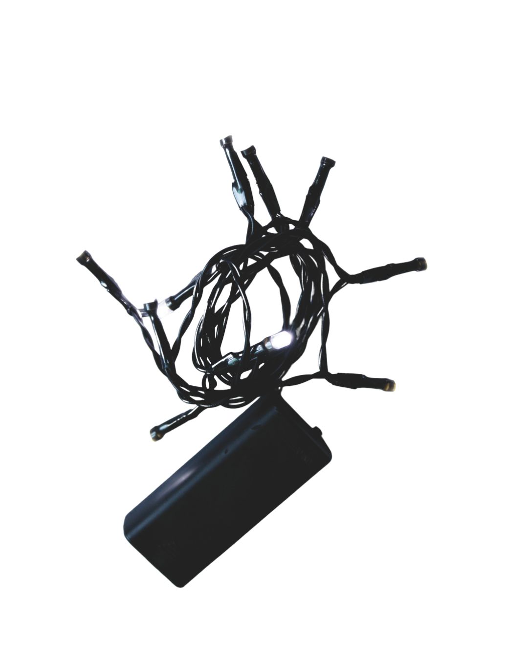 5x 10er LED Lichterkette Set Batteriekette Weihnachten Beleuchtung Deko weiß